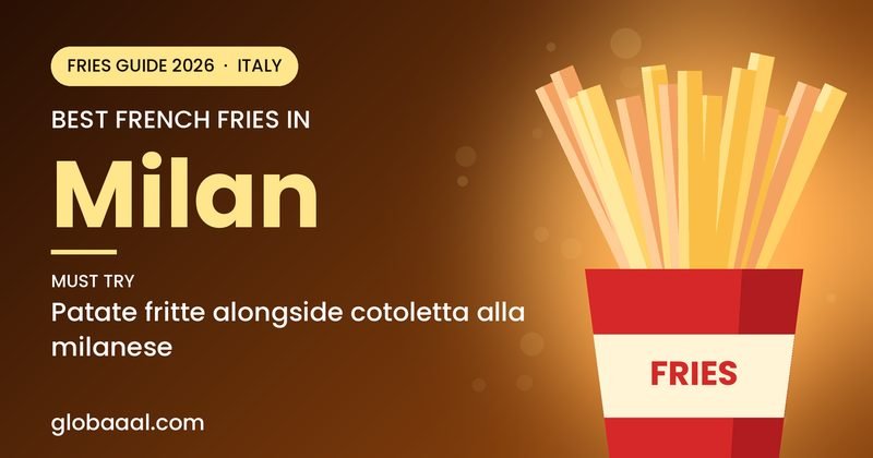 Best french fries in Milan, Italy: must-try Patate fritte alongside cotoletta alla milanese