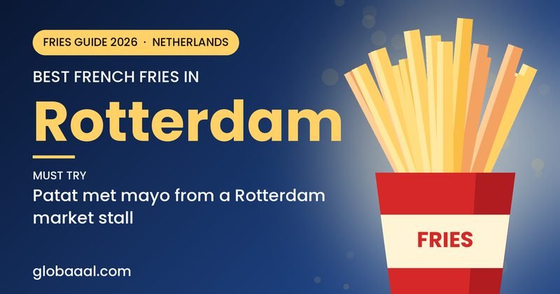 Best french fries in Rotterdam, Netherlands: must-try Patat met mayo from a Rotterdam market stall
